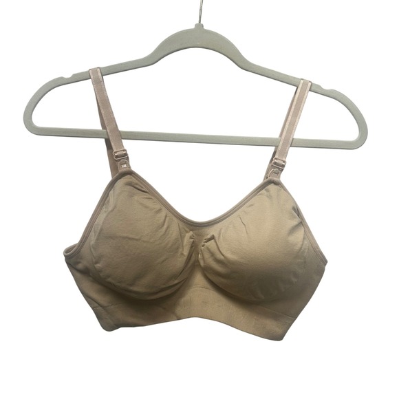 Kindred Bravely Other - KB Nursing Maternity Bra Seamless Comfort Support Lightly Padded Beige Medium